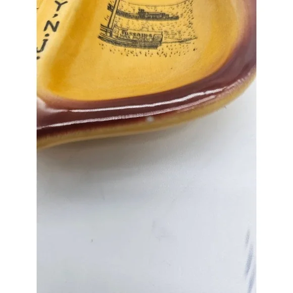 Atlanti City NJ Souveni Wall Decor Spoon rest Trinket Dish Sun Glo Made in Japan - Picture 7 of 7